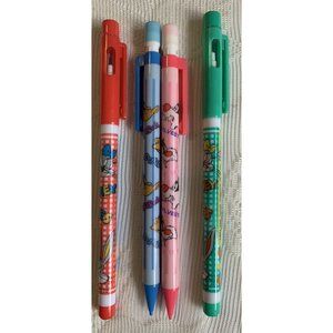 VTG 1989 Looney Tunes Mechanical Pencils Pop A Point Bugs Bunny Daffy Sylvester